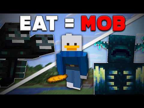 Minecraft, But Eating Spawns Mobs