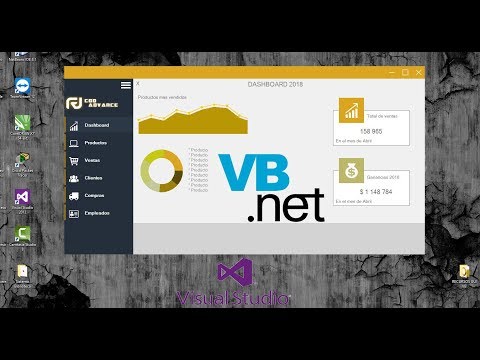 Visual Basic/ Modernist User Interface, Sliding Menu, VB.NET, WinForm, Only Form