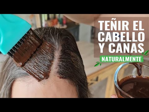 Como teñir tu cabello y tus canas de forma natural | tinte casero de más de 100 años 🙌
