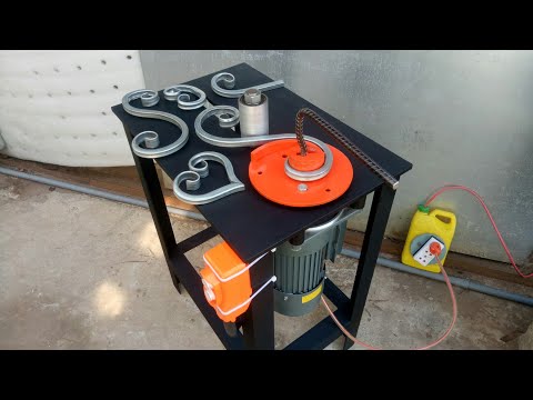 Hướng dẫn chế máy uốn hoa sắt mỹ thuật siêu dễ, rất đẹp