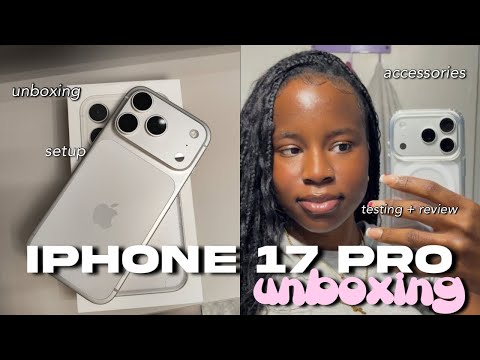 iphone 17 pro unboxing🧸📱 | setup, accessories, testing + review | VLOGMAS❄️