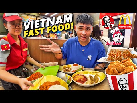 VIETNAM Fast Food Tour! Jollibee vs. McDonald's vs. KFC 🇻🇳 Who's the Winner?