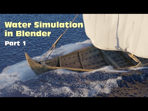 Boat and Water Simulation in Blender - part 1