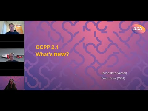 OCA webinar Release OCPP 2.1