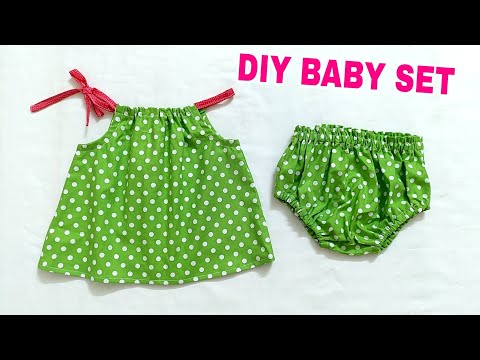 Diy Baby Dress Diaper Cover / Summer Baby Outfit Sewing Tutorial