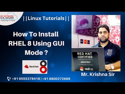 RHEL 8 Installation Using GUI Mode || Linux rhel-8 installation || Online Linux Classes in Hindi