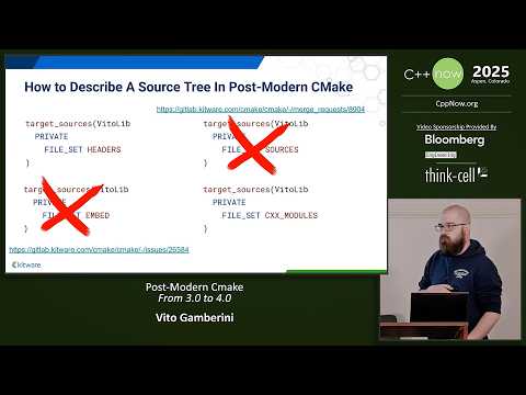 Post-Modern Cmake - From 3.0 to 4.0 - Vito Gamberini - C++Now 2025
