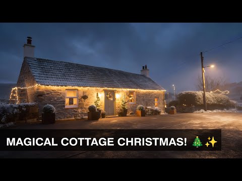 MAGICAL Christmas Lights on our 200 Year Old Scottish Cottage! 🎄| Ep65 - Our Move to the Country