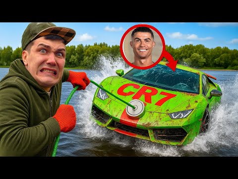 Found Ronaldo’s Lamborghini Underwater During Magnet Fishing!
