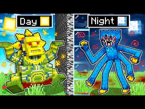 The DAY vs NIGHT Mob Battle Competition!