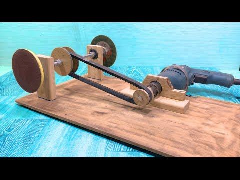 Just 10 minutes! Turn a hand drill into a super convenient grinder