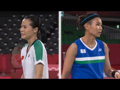 小戴的實力深不見底，對手從鬥志滿滿到愁眉苦臉……2021東奧會戴資穎vs阮翠玲，個人精剪