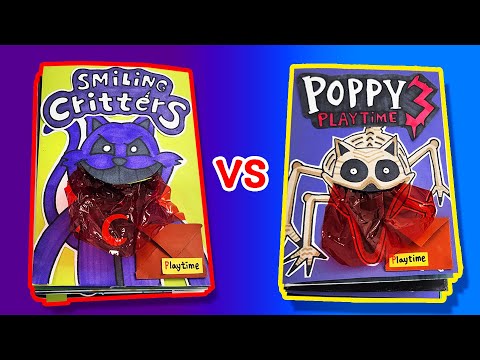Poppy Playtime Chapter 3😈 vs Poppy Playtime Chapter 3💀 (Game Book Battle, Horror Game, Paper Play)