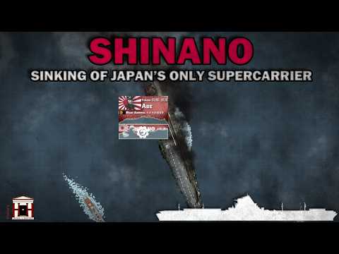 Shinano, 1944: The Sinking of Japan's Supercarrier by USS Archerfish - Animated