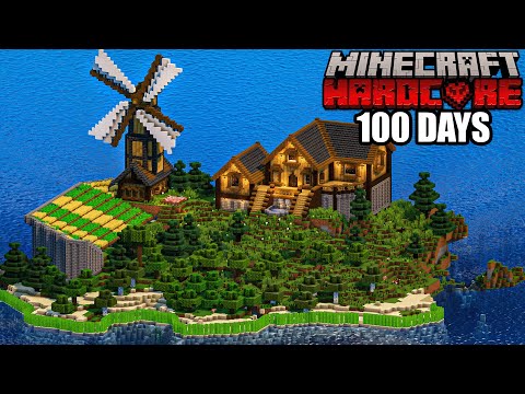 I Survived 100 Days STRANDED on an ISLAND in Minecraft Hardcore