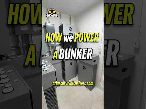 HOW WE POWER A BUNKER. #bunker #bombshelter #undergroundshelter #atlassurvivalshelters #ytshorts