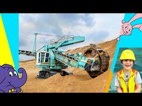 Moritz und die Maschinen: Wie wird mit einem Schaufelradbagger Sand abgebaut? | Der Elefant | WDR