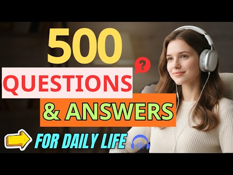 1 Hour English Speaking Practice | 500+ Questions & Answers for Real Life Fluency