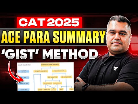 Ace Para Summary for CAT 2025 - ‘GIST’ Method