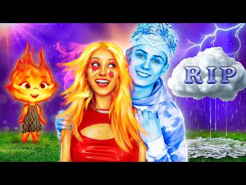 Эмбер и Уэйд из Элементарно от Рождения до Смерти | Девушка Огонь vs Парень Вода