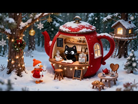 Winter Lofi Jazz โ Cozy Study Beats with Rain Sounds for Focus & Relaxation โ๏ธโ