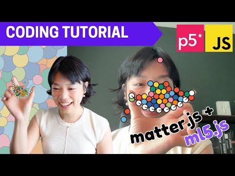 p5.js Coding Tutorial | Interactive Bridge with Bouncing Balls (matter.js + ml5.js)