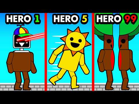 Upgrading SECRET SPRUNKI Super Heroes