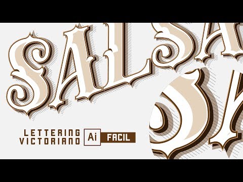 Illustrator - Tutorial Lettering Victoriano (Fácil)