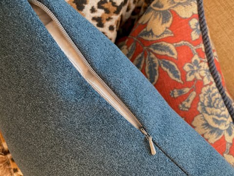 Fast and Easy!  How to Sew an Invisible Zipper into a Pillow or Cushion