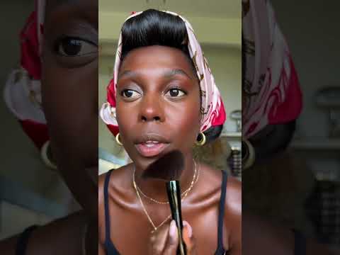 makeup in a minute ♥️ #makeup #blackgirlmakeup