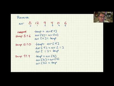 Reverse an array, in C