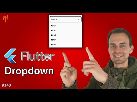 Flutter Tutorial - Create Simple Dropdown Menu Item List | DropdownButton
