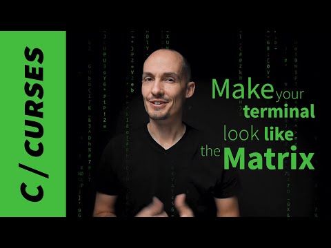 How to Program Matrix Style Dripping Text (terminal, C, curses example)