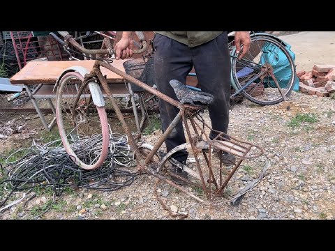 Old 1973 Unified Nam Bicycle Restoration Project // Skills To Restore And Repair Antique Bicycles
