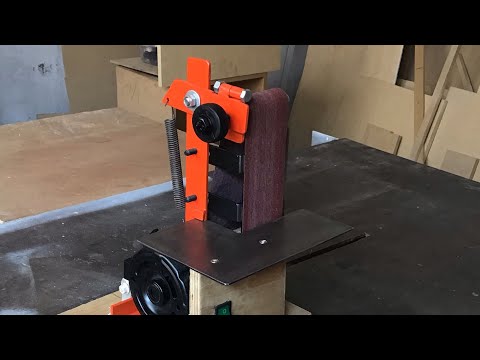 LIJADORA DE BANDA CON MOTOR DE LAVADORA 💪🏻🛠😎