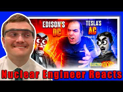 AC vs. DC Current! - Nuclear Engineer Reacts to ElectroBOOM