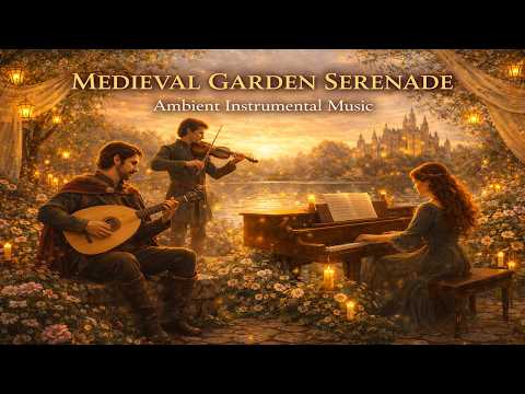 Medieval Garden Serenade | Relaxing Instrumental Music with Lute, Piano & Violin