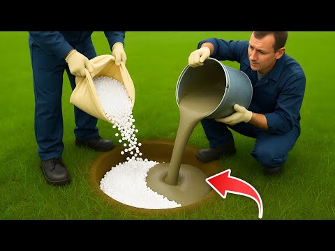 Mix CEMENT and crushed STYROFOAM and discover a gold mine that will shock you!