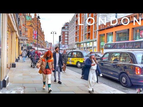 Posh London City Walk, Walking London Kensington, Belgravia, Knightsbridge, London City Walk [4K]