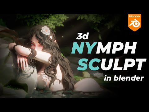 Stylized Nymph Sculpt in 15 Minutes | Blender 3D