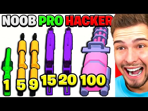 NOOB vs. PRO vs. HACKER in Merge Gun Run!