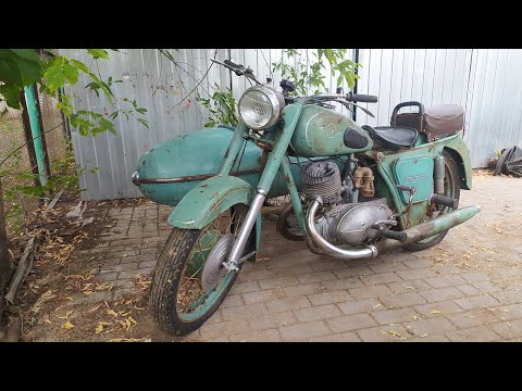 Завёл ИЖ56 с коляской.