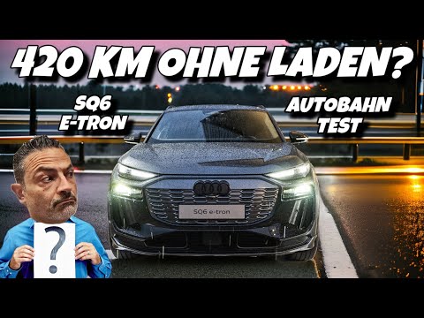 Audi SQ6 e-tron Autobahnreichweite. So weit kommt er mit einer Ladung!