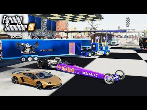 FS19- MILLIONAIRE'S PARADISE! ISLAND WITH DRAG RACING STRIP, F1 RACE TRACK (CRAZIEST MAP YET)