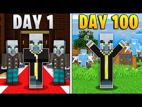 I Survived 100 Days as an EVOKER in Hardcore Minecraft...