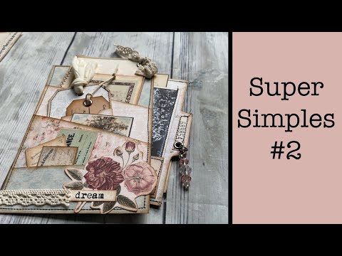 Super Simples #2: Stacked Pocket with Hidden File Folder, Junk Journaling Tutorial