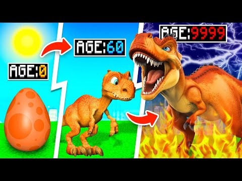 Evolving BABY DINO to GOD DINO in Dinosaur Merger!