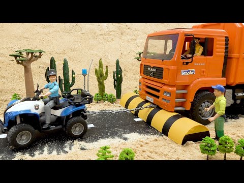 Police Car Team Rescue Construction Vehicles Collection Videos Funny Stories | BIBO TOYS