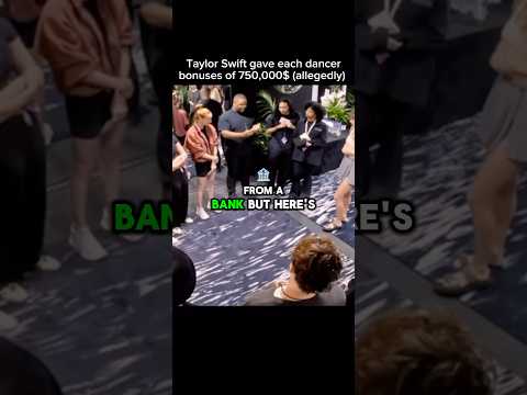 This is the right way to do it💰💰💸 #taylorswift #christmasbonus #money #dollars #erastour