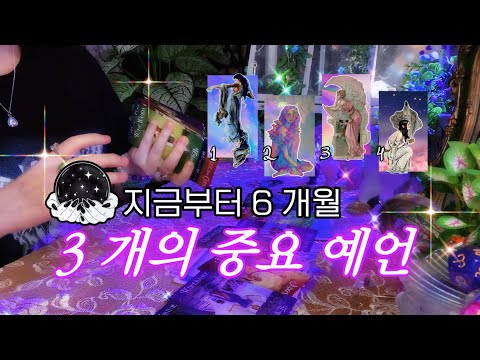 지금부터 6 개월 → 3 개의 중요 예언 & 조언 🔮 타임리스 사이킥 타로 리딩 𓂀✴︎
